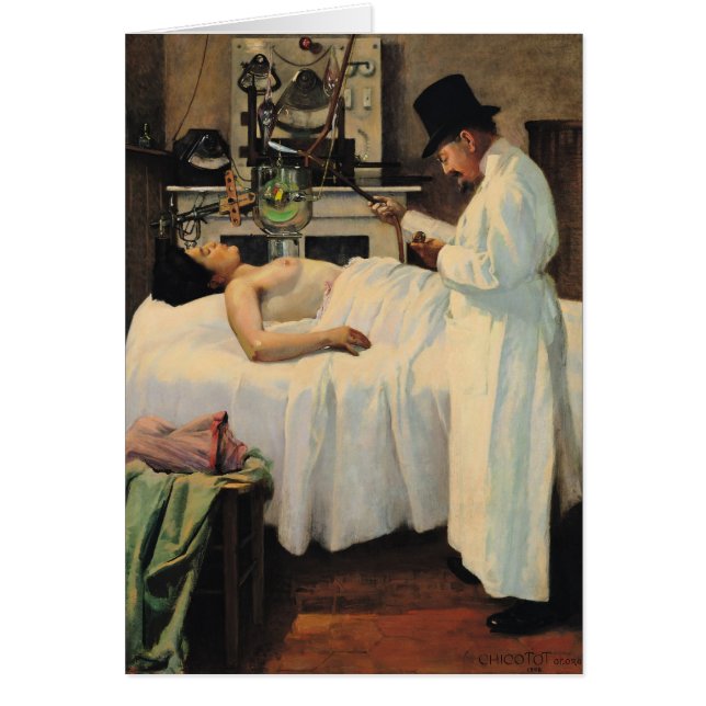 Cartão A primeira tentativa de tratar o cancer com os (Frente)