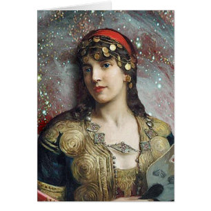 Cartão A princesa aciganada, arte original