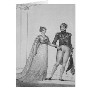 Cartão A princesa Charlotte de Wales e de príncipe