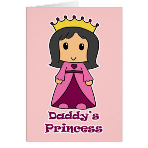 Cartão A princesa do pai
