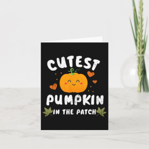 Cartão A Pumpkin Mais Corajosa Na Fumaça De Queda Do Hall