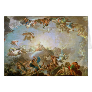 Cartão A queda do Giants que besieging Olympus, 1764 (oi