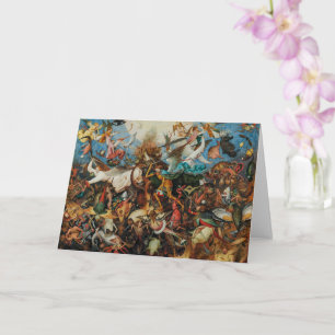 Cartão A Queda dos Anjos Rebeldes Pieter Bruegel, o Vel