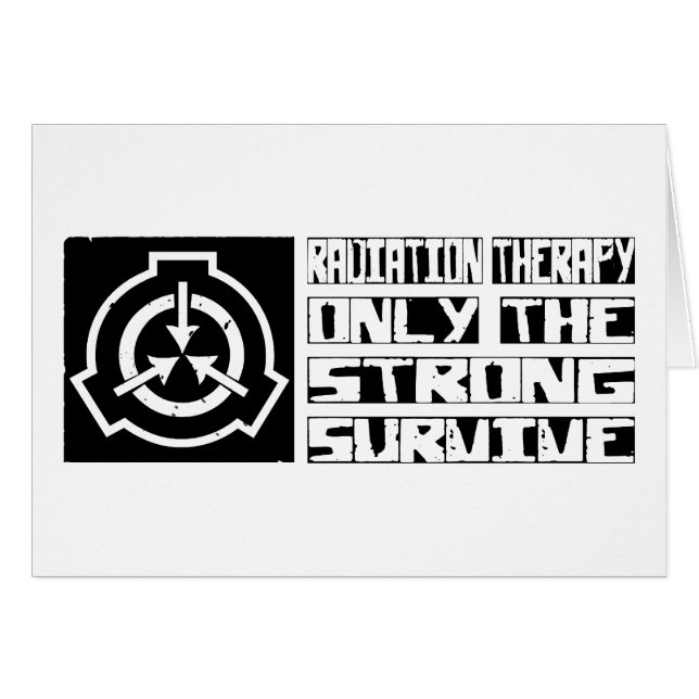 Cartão A radioterapia sobrevive (Frente Horizontal)