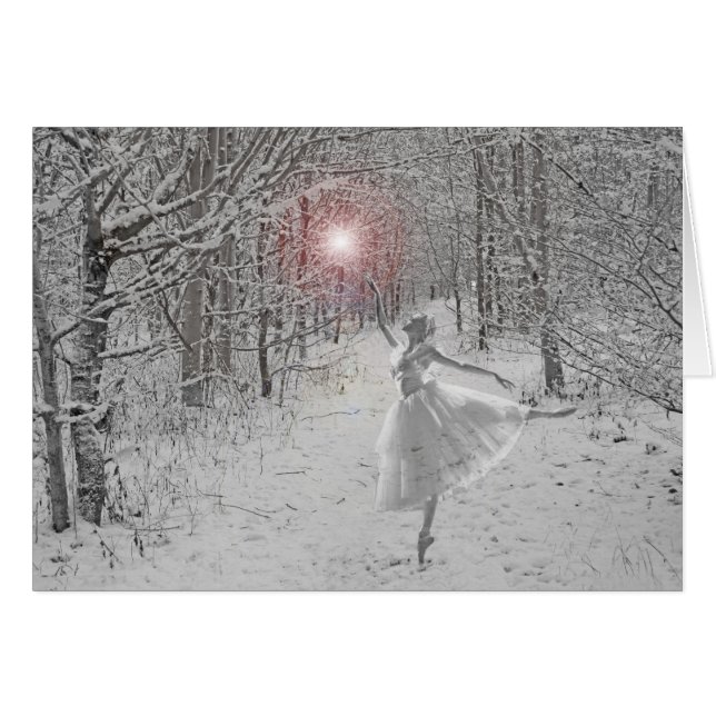 Cartão A rainha da neve (Frente Horizontal)