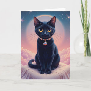 Cartão A Rainha Do Céu Do Gato Preto