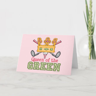 Cartão A Rainha do Livro Verde do Golfe