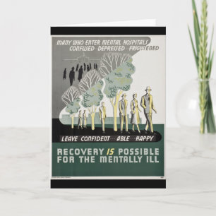 Cartão A recuperação é possível para o mentalmente doente