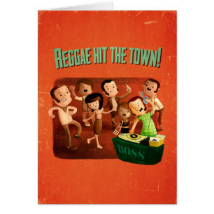 Cartão A reggae bateu a cidade!