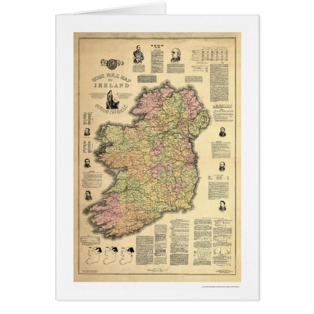 Cartão A regra Home de Ireland pelo equilíbrio 1893 (Frente)