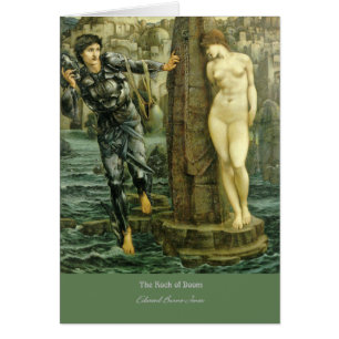 Cartão "A rocha da desgraça", por Edward Burne-Jones