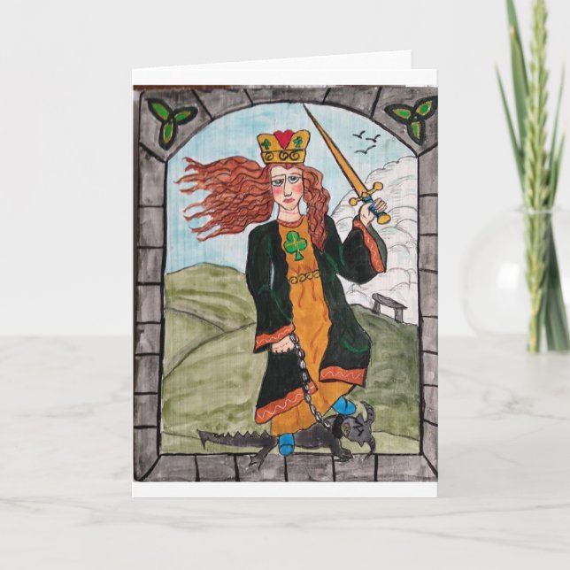 Cartão A rua Dymphna do Retablo criou por KK Hannegan (Frente)