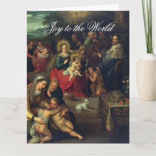 Cartão A Sagrada Parentela Menino Jesus Cumprimentos de N