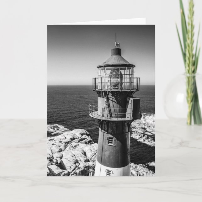 Cartão A sala da lanterna de um farol | Bømlo Noruega (Frente)
