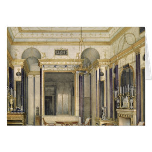 Cartão A sala de estar da imperatriz Maria