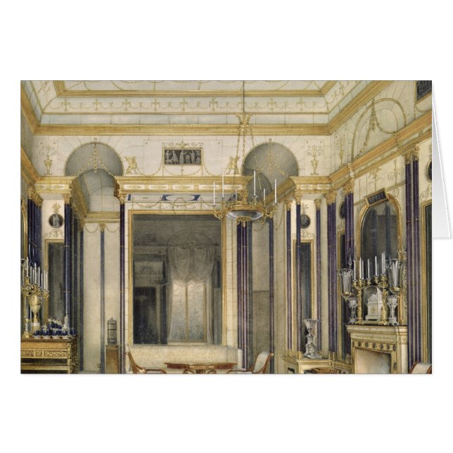 Cartão A sala de estar da imperatriz Maria (Frente Horizontal)