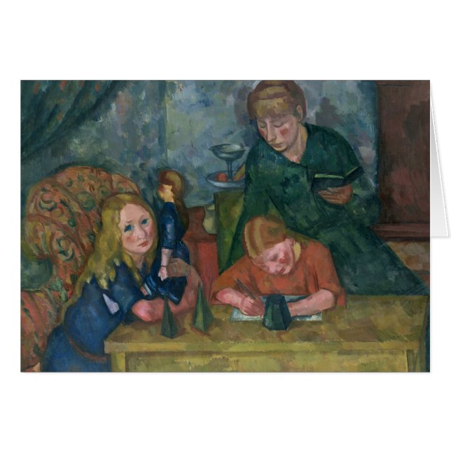 Cartão A sala de estar das crianças (Frente Horizontal)