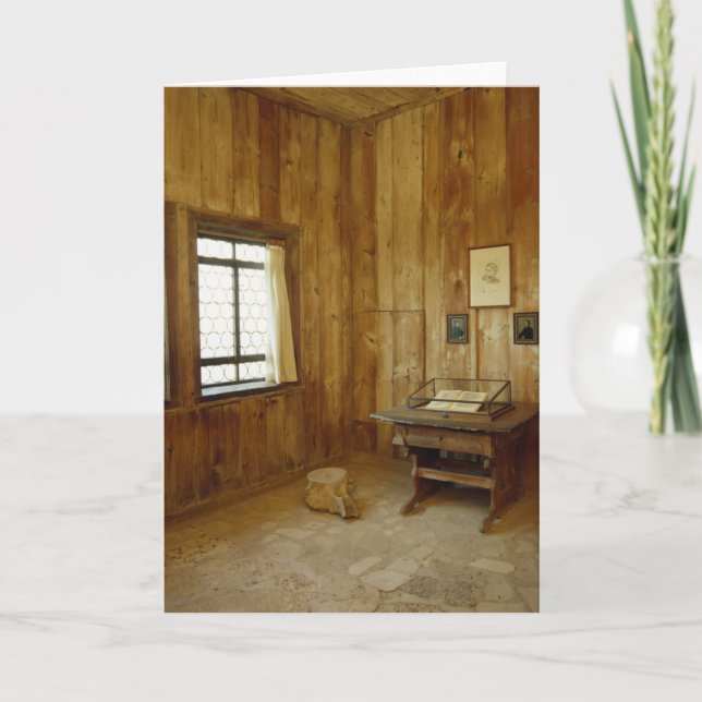 Cartão A sala de Luther no castelo de Wartburg (Frente)
