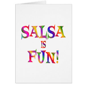 Cartão A salsa é DIVERTIMENTO