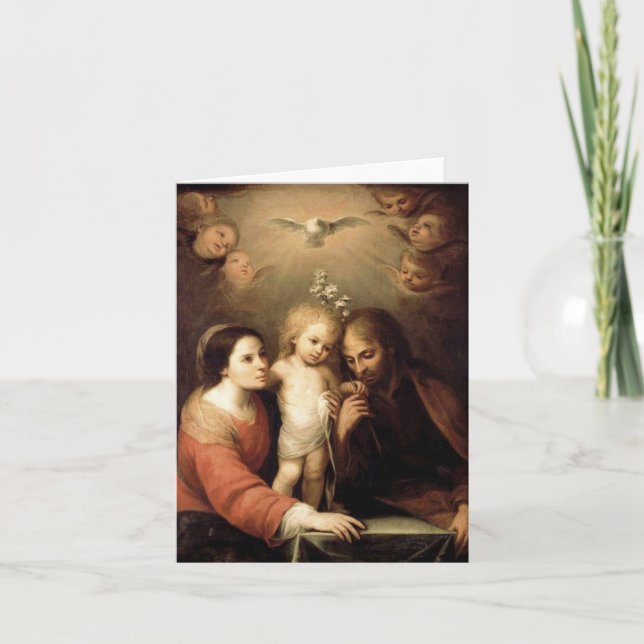 Cartão A Santa Família Sacrada Família (Frente)