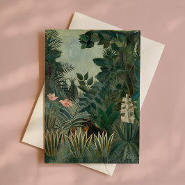 Cartão A selva equatorial | Henri Rousseau