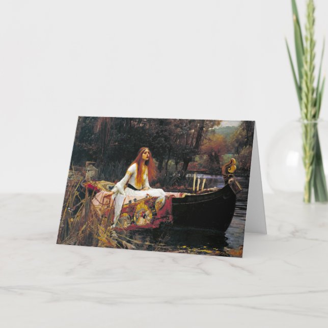 Cartão A Senhora de Shalott (Frente)