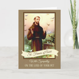 Cartão A simpatia Pets St Francis de Assisi