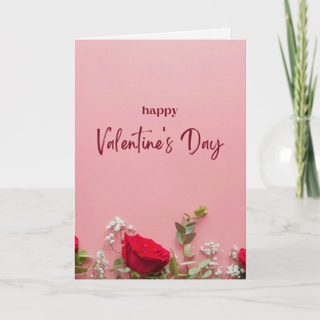 Cartão A simple but pretty valentine's Day Card (Frente)