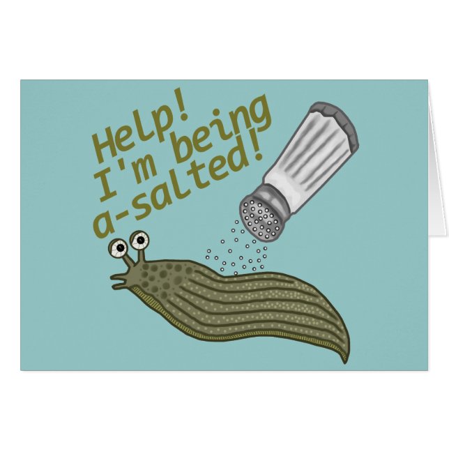 Cartão A Slug Pun (Frente Horizontal)