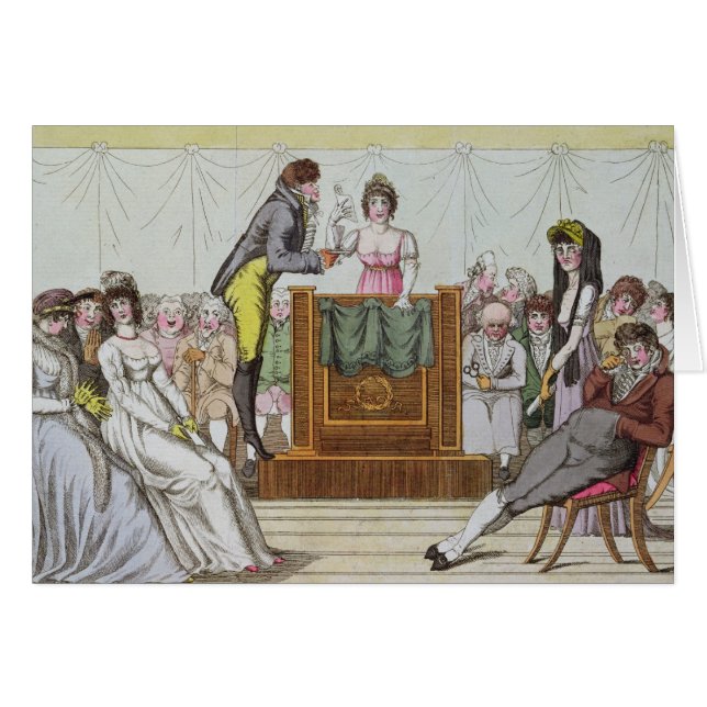 Cartão A sociedade literária (Frente Horizontal)