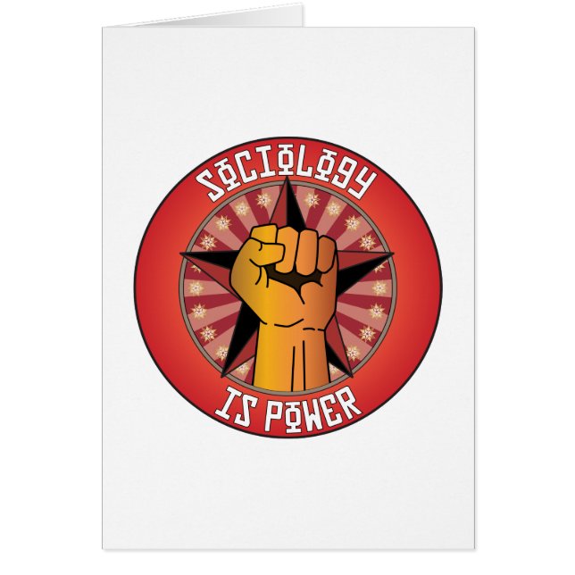 Cartão A Sociologia é poder (Frente)