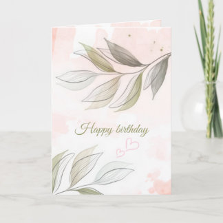 Cartão A Soft Touch Birthday Card