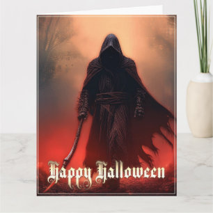 Cartão À sombra do Ceifador - Halloween