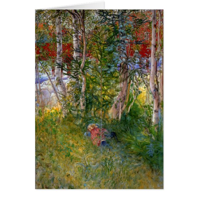 Cartão A soneca ao ar livre (Frente)