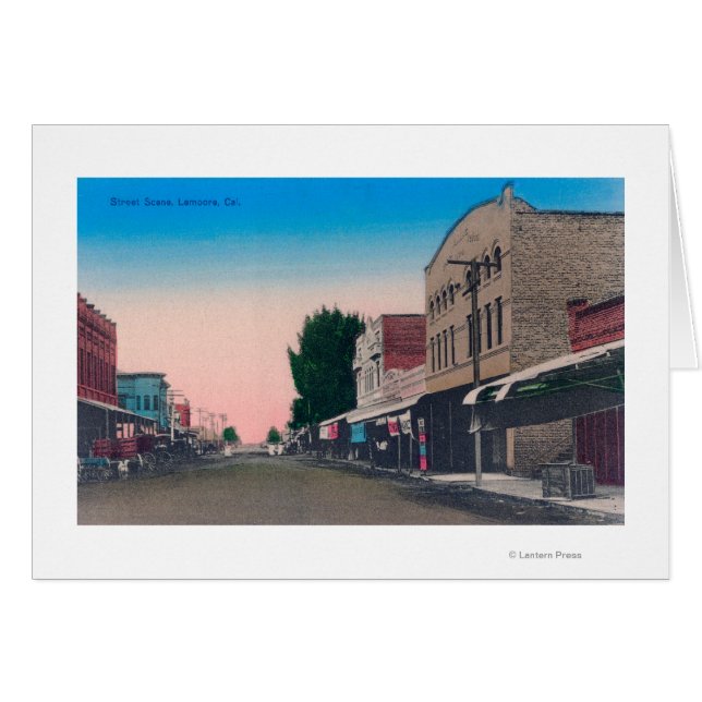 Cartão A Street SceneLemoore, CA (Frente Horizontal)