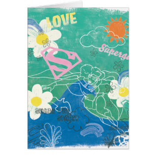 Cartão A Supergirl Compartilha Espírito e Amor