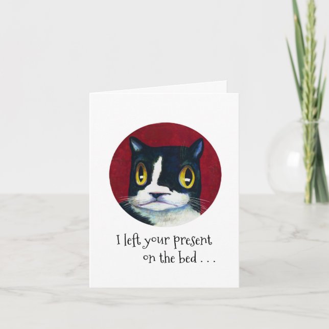 Cartão A SURPRESA DE Aniversário do Cat! (Frente)