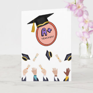 Cartão A+ Teacher Appreciation Card 