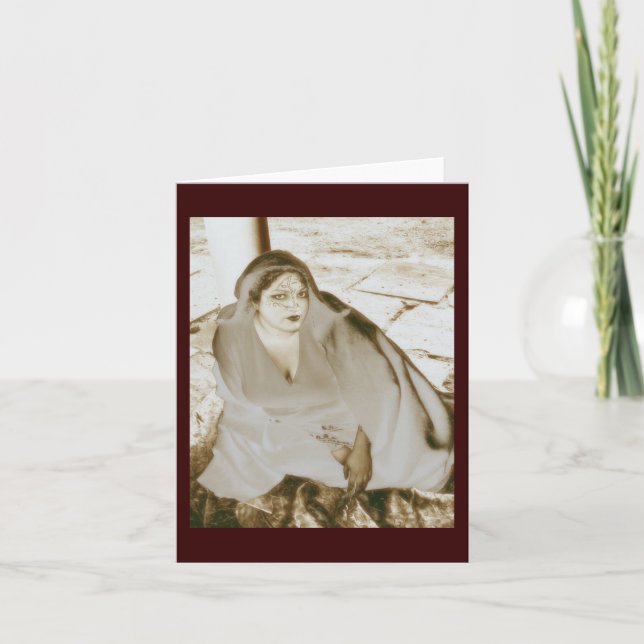 Cartão A tentação de Miru; Notecard (Frente)