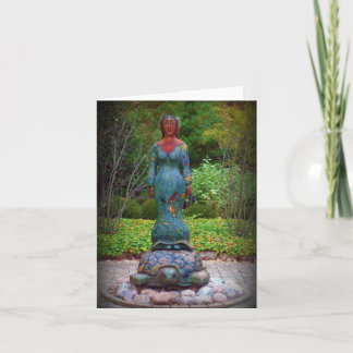 Cartão a terra no tartarugas suporta