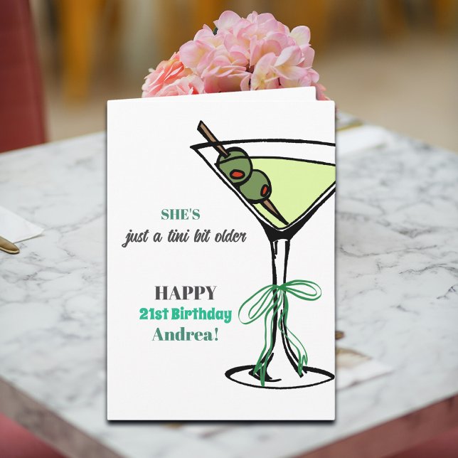 Cartão A Tini Bit Older 21st Birthday  (Criador carregado)