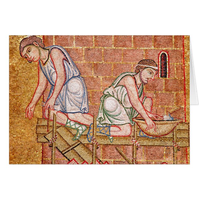 Cartão A torre de Babel, do vestíbulo (Frente Horizontal)