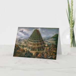 Cartão A Torre De Babel   Marten van Valckenborch  