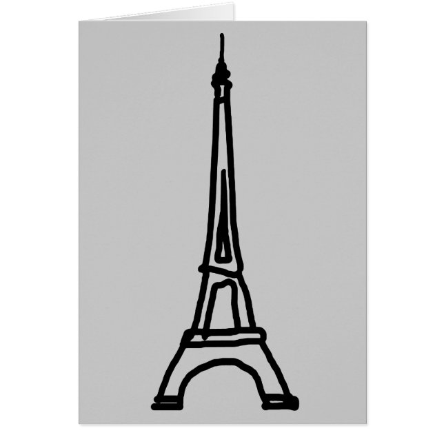 Cartão A Torre Eiffel (Frente)