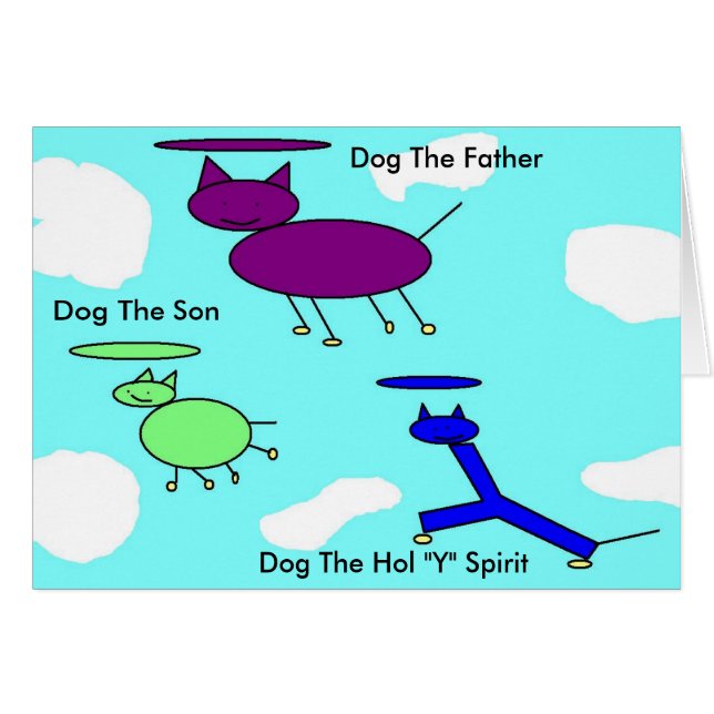 Cartão A Trindade do Cão (Frente Horizontal)