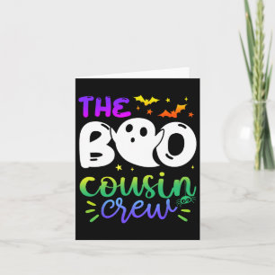 Cartão A Tripulação do Boo Cousin Halloween Ghost Trick T