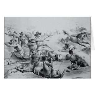 Cartão A última batalha do general Custer