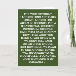 Cartão A Última Mensagem de Aniversário Sentimental (Gi
