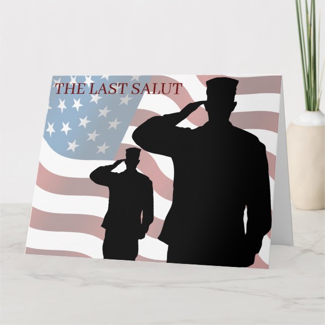 CARTÃO A ÚLTIMA SAUDAÇÃO (Frente)