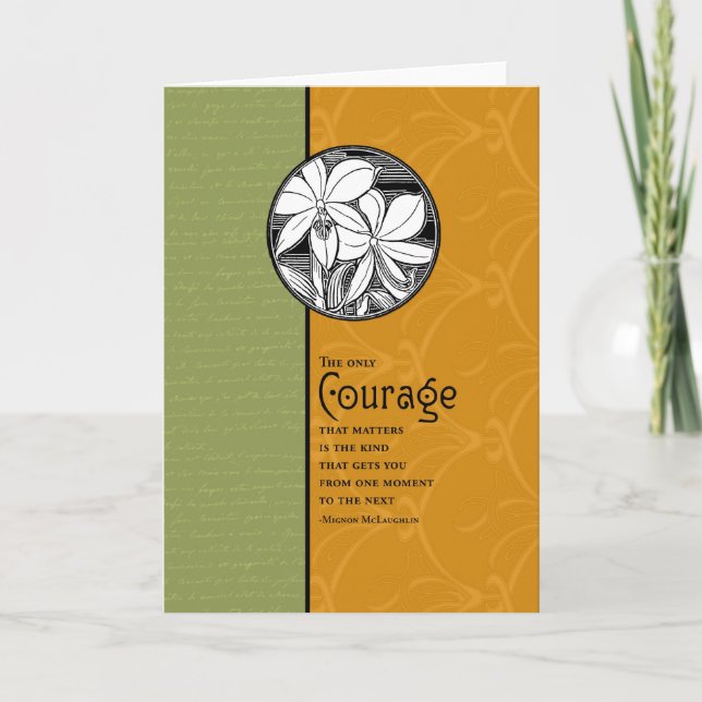 Cartão A única coragem que importa (Frente)
